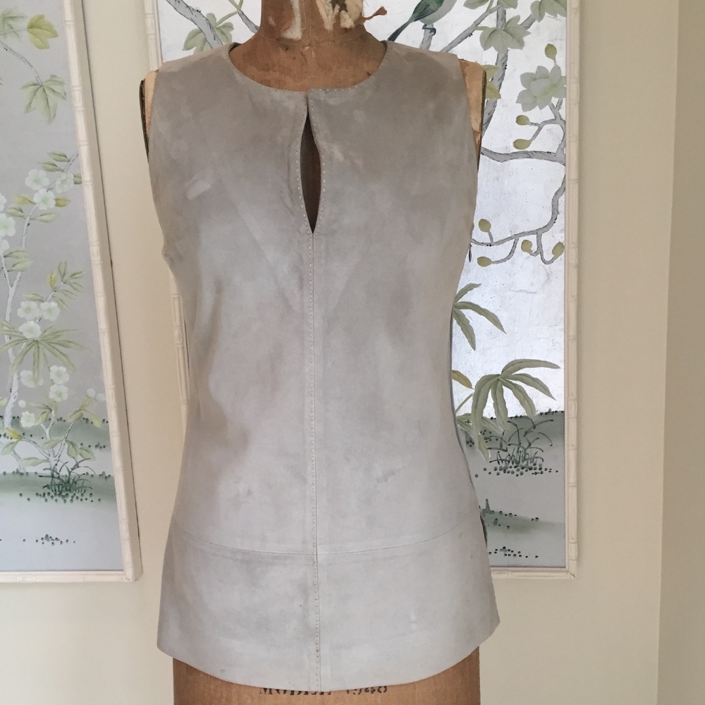 Ralph Lauren Grey Suede Tunic